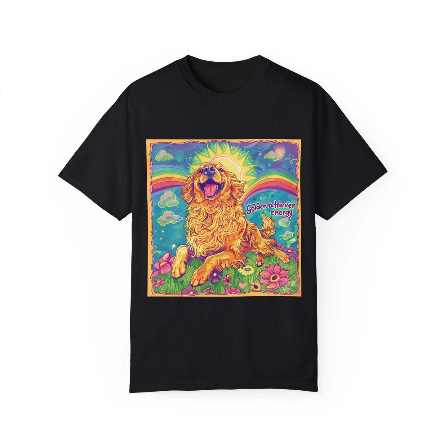 Golden Retriever Energy Graphic Tee