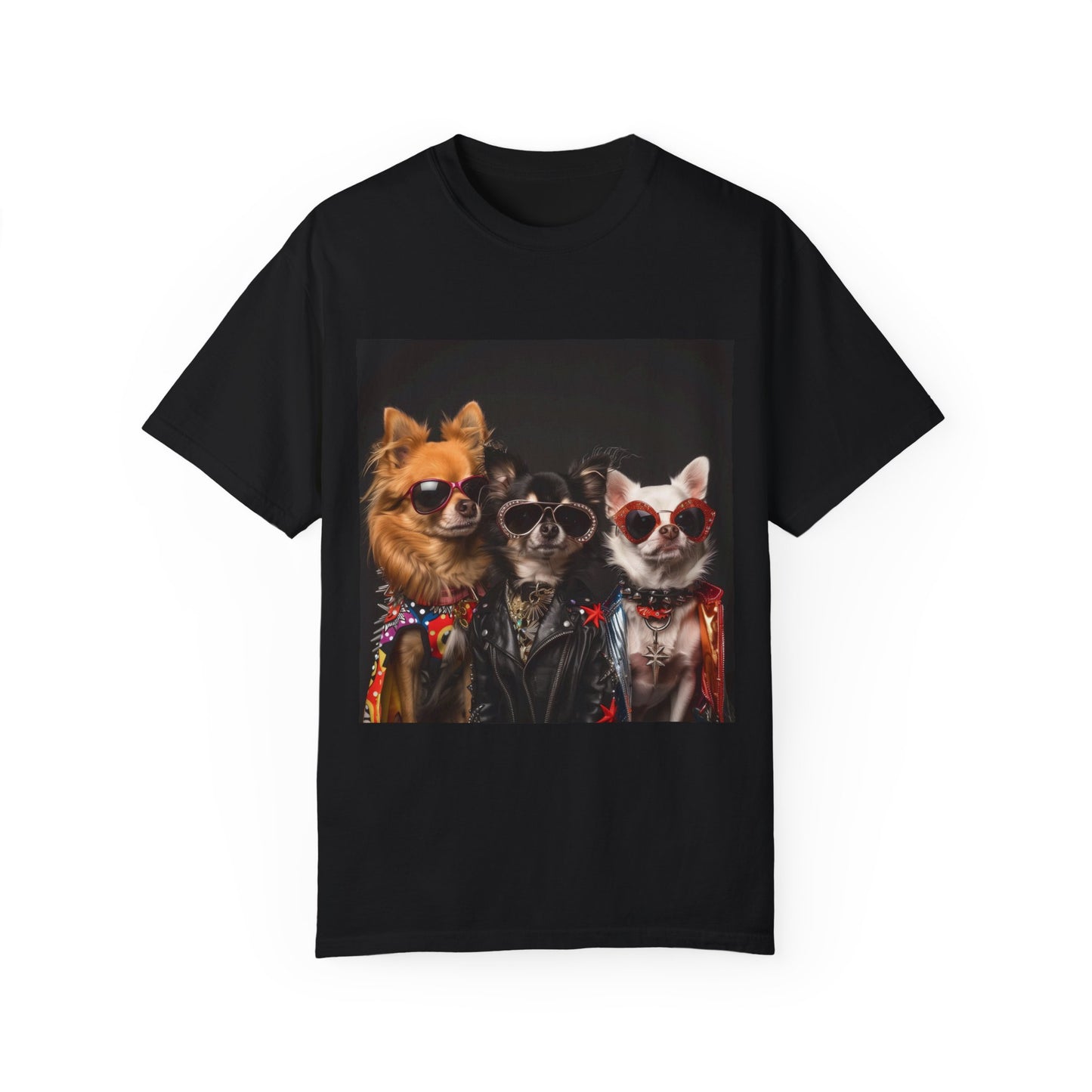 Chihuahua Rockband Graphic Tee