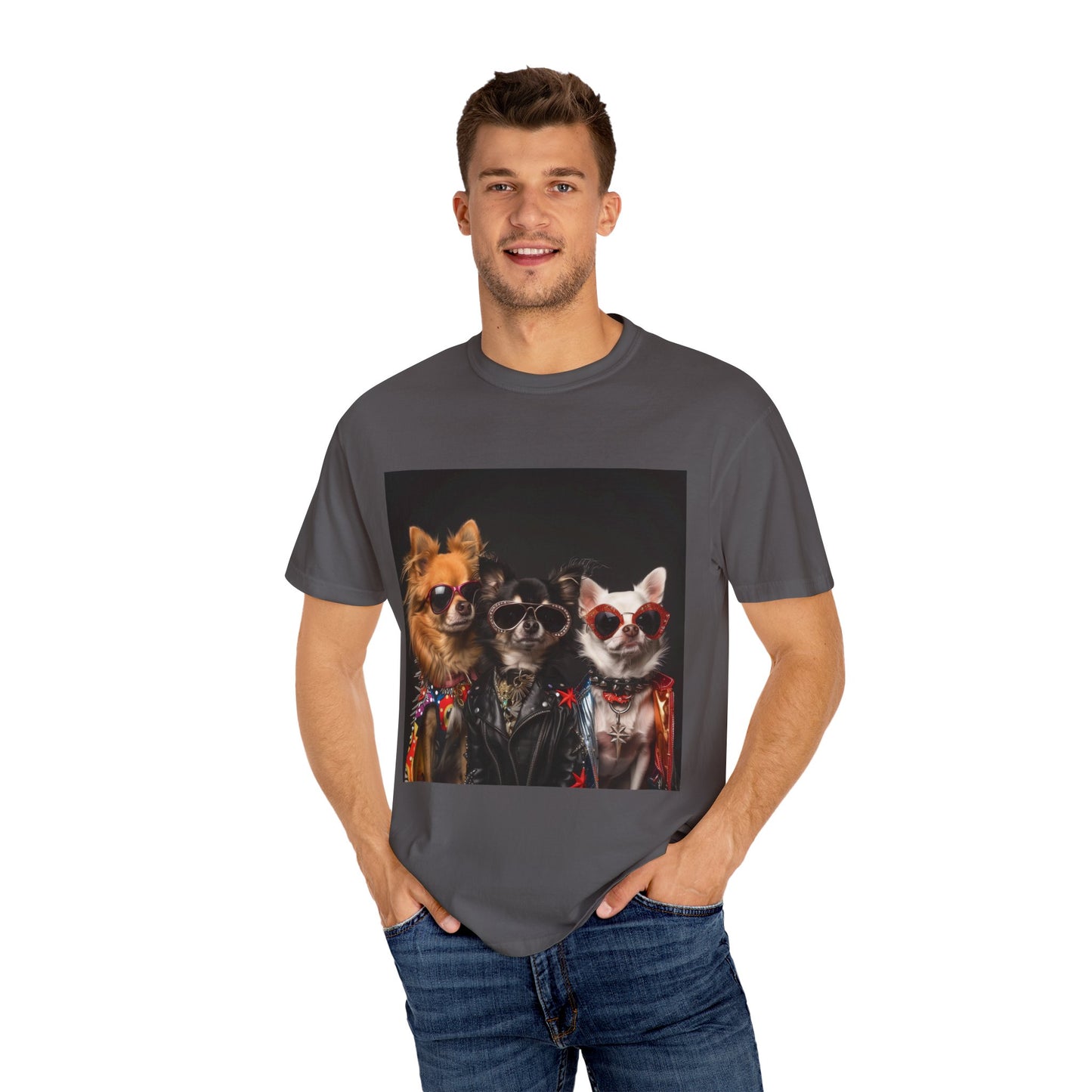 Chihuahua Rockband Graphic Tee