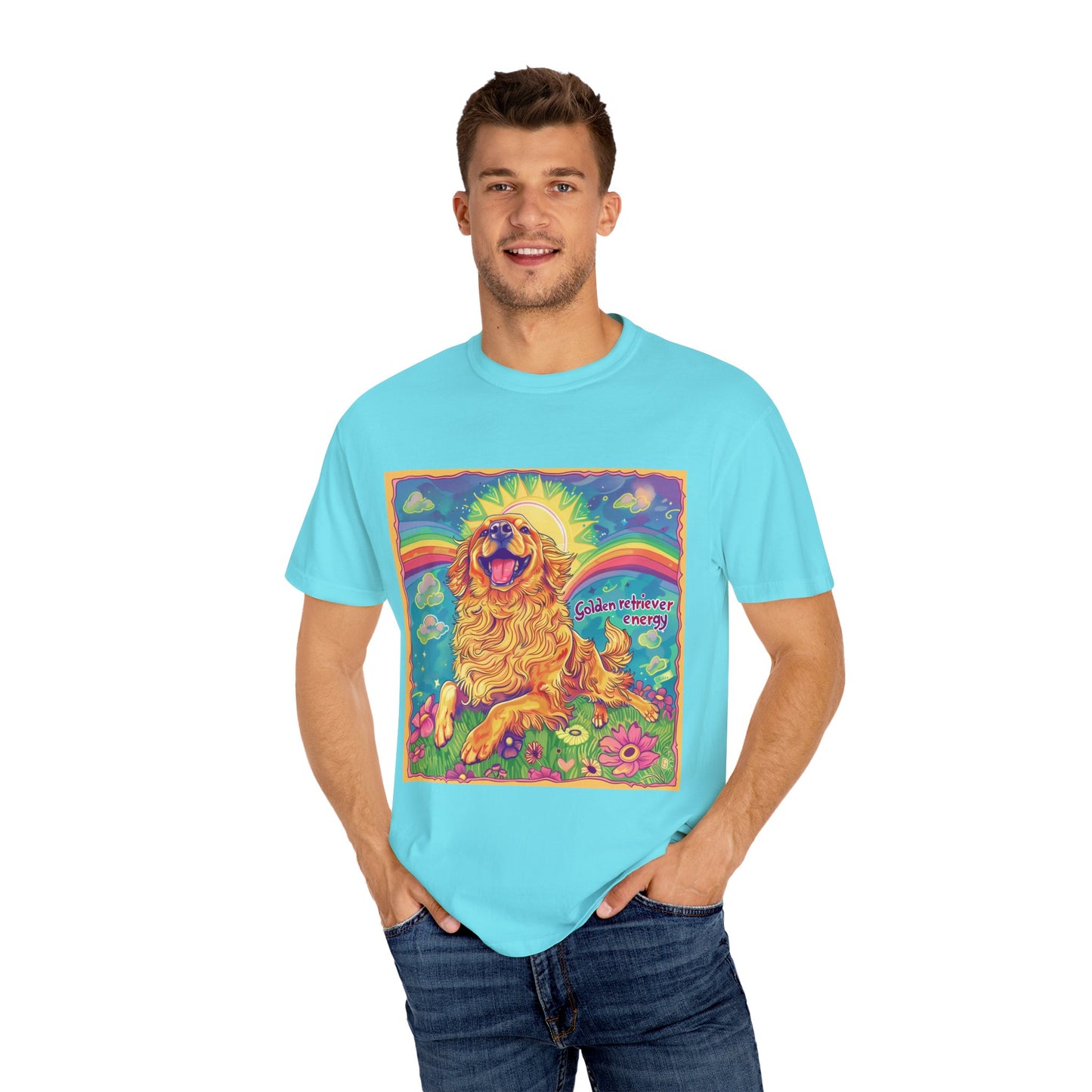 Golden Retriever Energy Graphic Tee