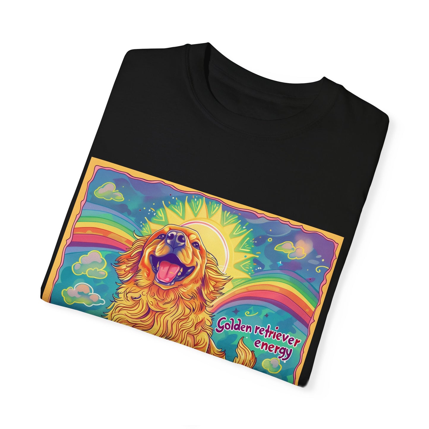 Golden Retriever Energy Graphic Tee